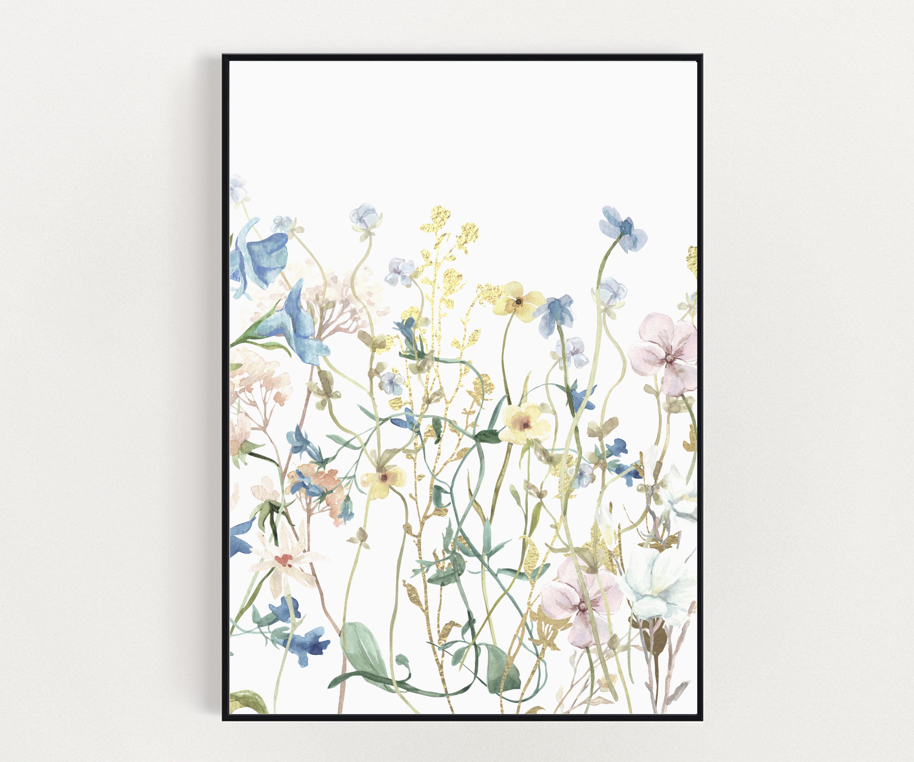 Wildflower Prints Set: Boho Floral Wall Art (instant Download) - Etsy