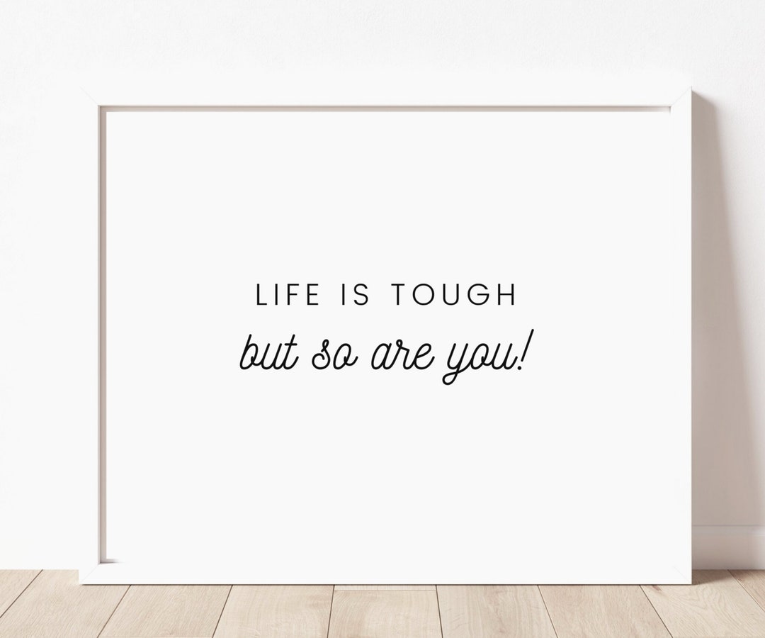 Inspirational Quote Art Print: Motivational Wall Decor (digital ...