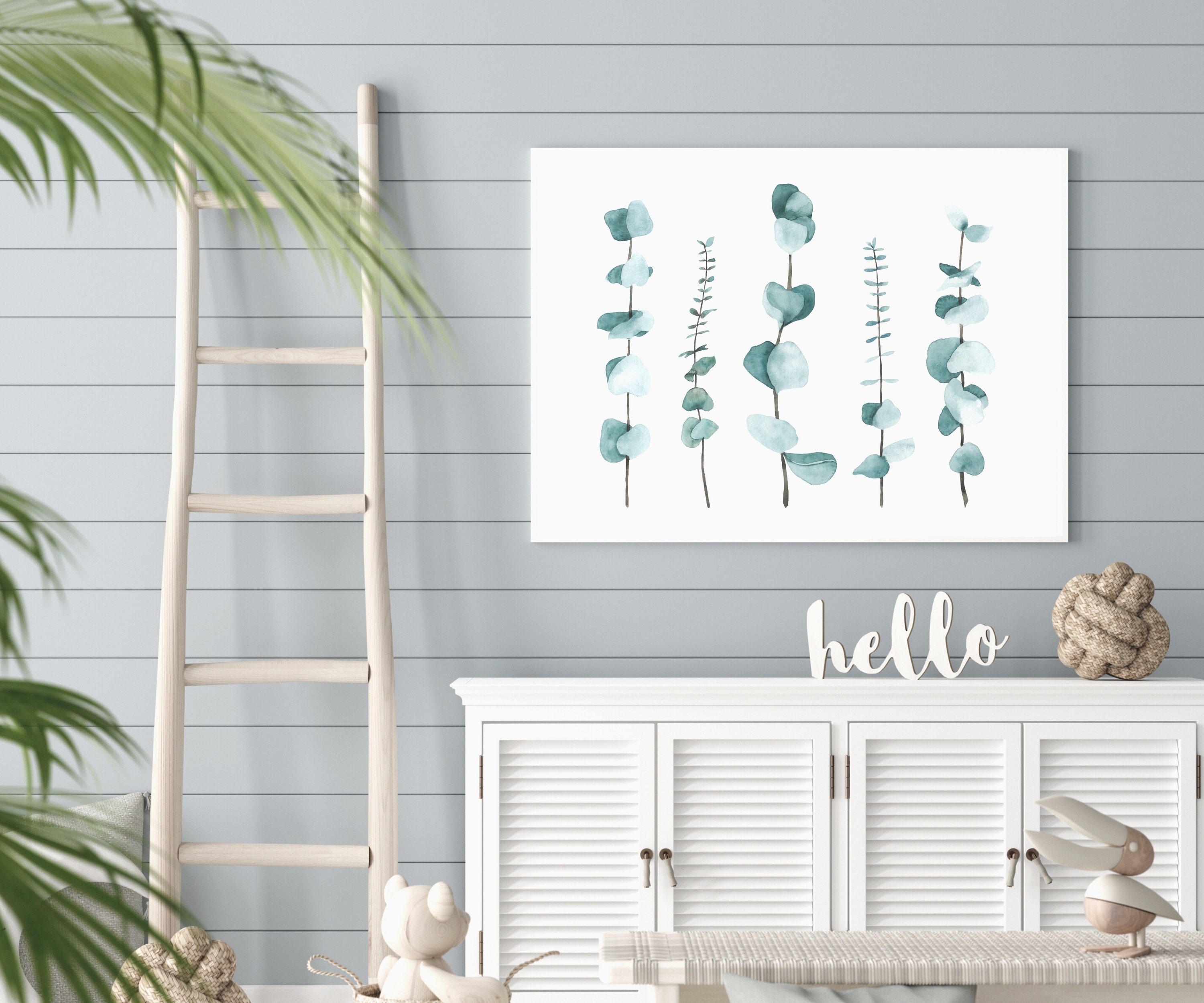 Greenery PrintsWall Art DecorGreeneryMinimalistFarmhouse | Etsy