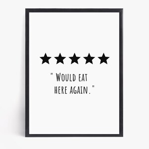 Kitchen Wall Art, Motivational Poster, Digital Print, Inspirational Quote, Printable Wall Art, Kitchen decor, Dining room decor