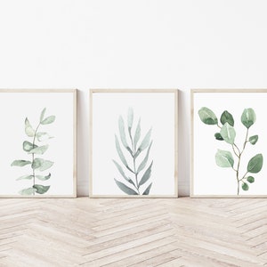 Set of 3 Prints,Wall Art Decor,Greenery,Minimalist,Farmhouse Decor,Home Decor,Botanical Print,Art Print,Lavender Print,Printable Wall Decor