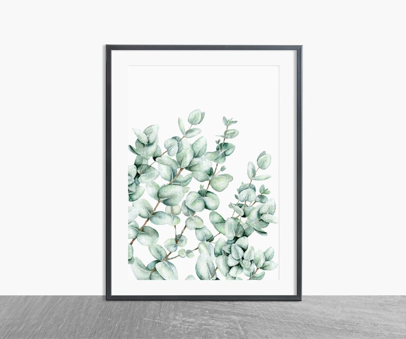 Eucalyptus Print,Wall Art Decor,Greenery,Minimalist,Farmhouse Decor,Home Decor,Botanical Print,Art Print,Herb Print,Printable Wall Decor
