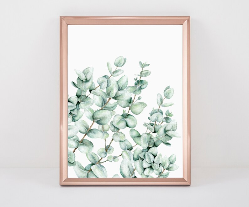 Eucalyptus Print,Wall Art Decor,Greenery,Minimalist,Farmhouse Decor,Home Decor,Botanical Print,Art Print,Herb Print,Printable Wall Decor