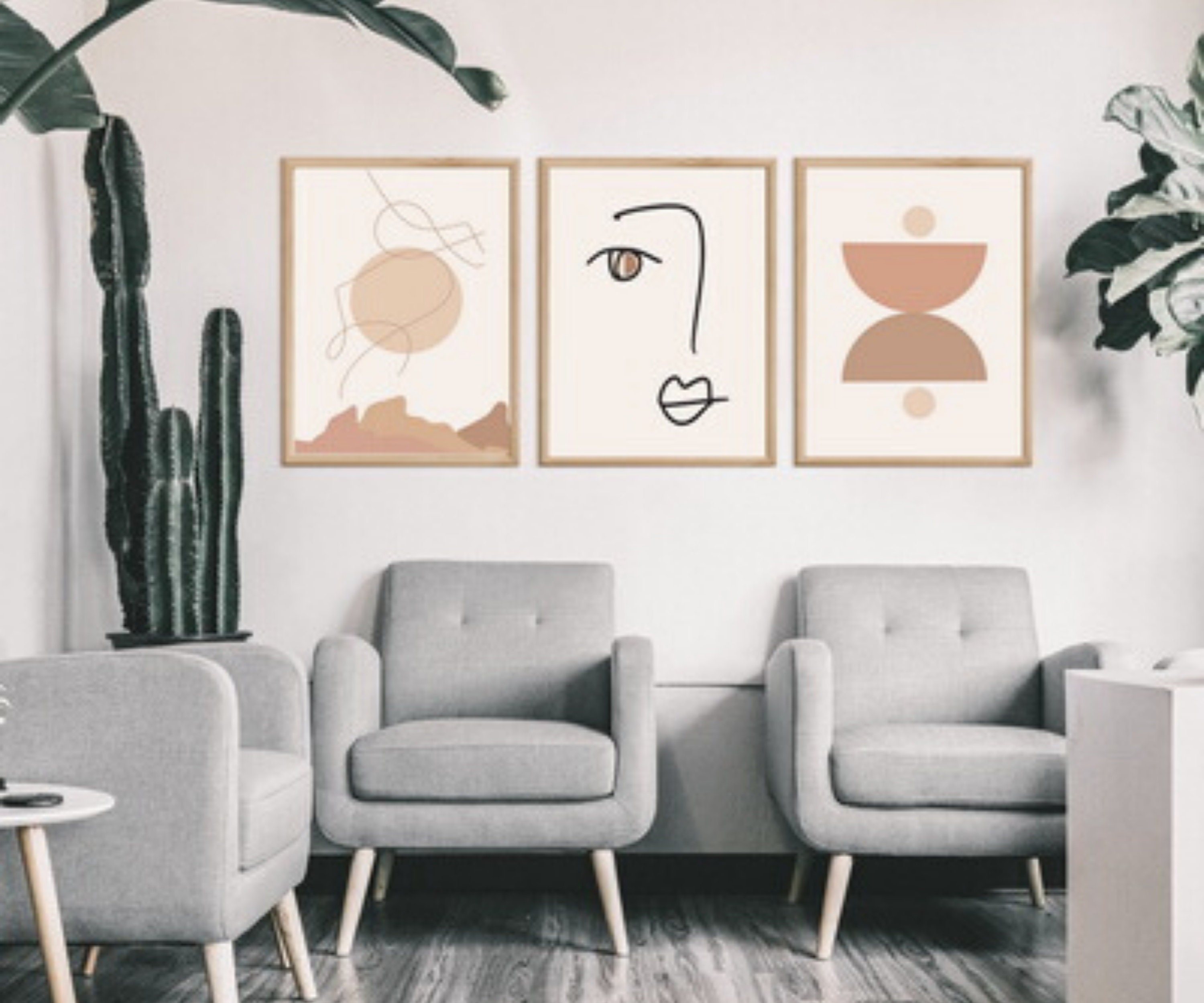 Minimal Wall Art Bohemian Wall Decor Minimal Art Retro - Etsy - Minimalist Bohemian Wall Decor Inspiration