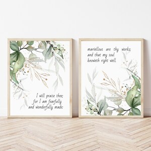 Bible Verse Printable - Psalm 139:14 - Scripture Wall Art - Bible Verse ...