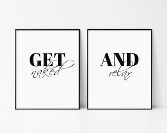 Minimalist Bathroom Prints Set: Modern Boho Wall Decor (Digital Download)
