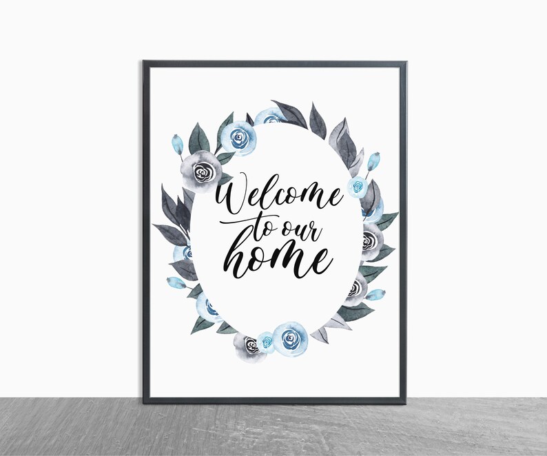 to Our Home Printable Art Home Decor Inspirational Etsy
