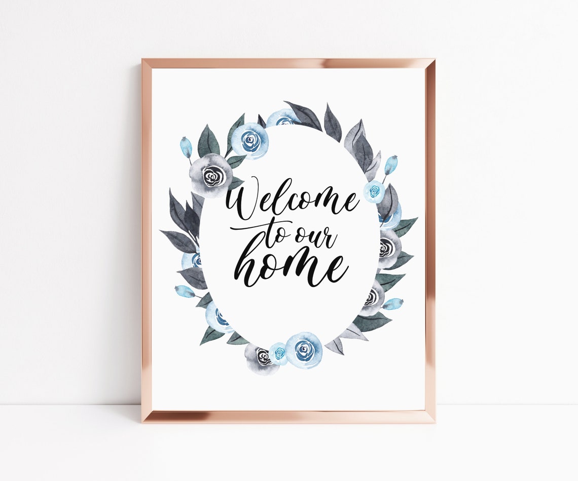 Welcome to Our Home Printable Art Home Decor Inspirational - Etsy