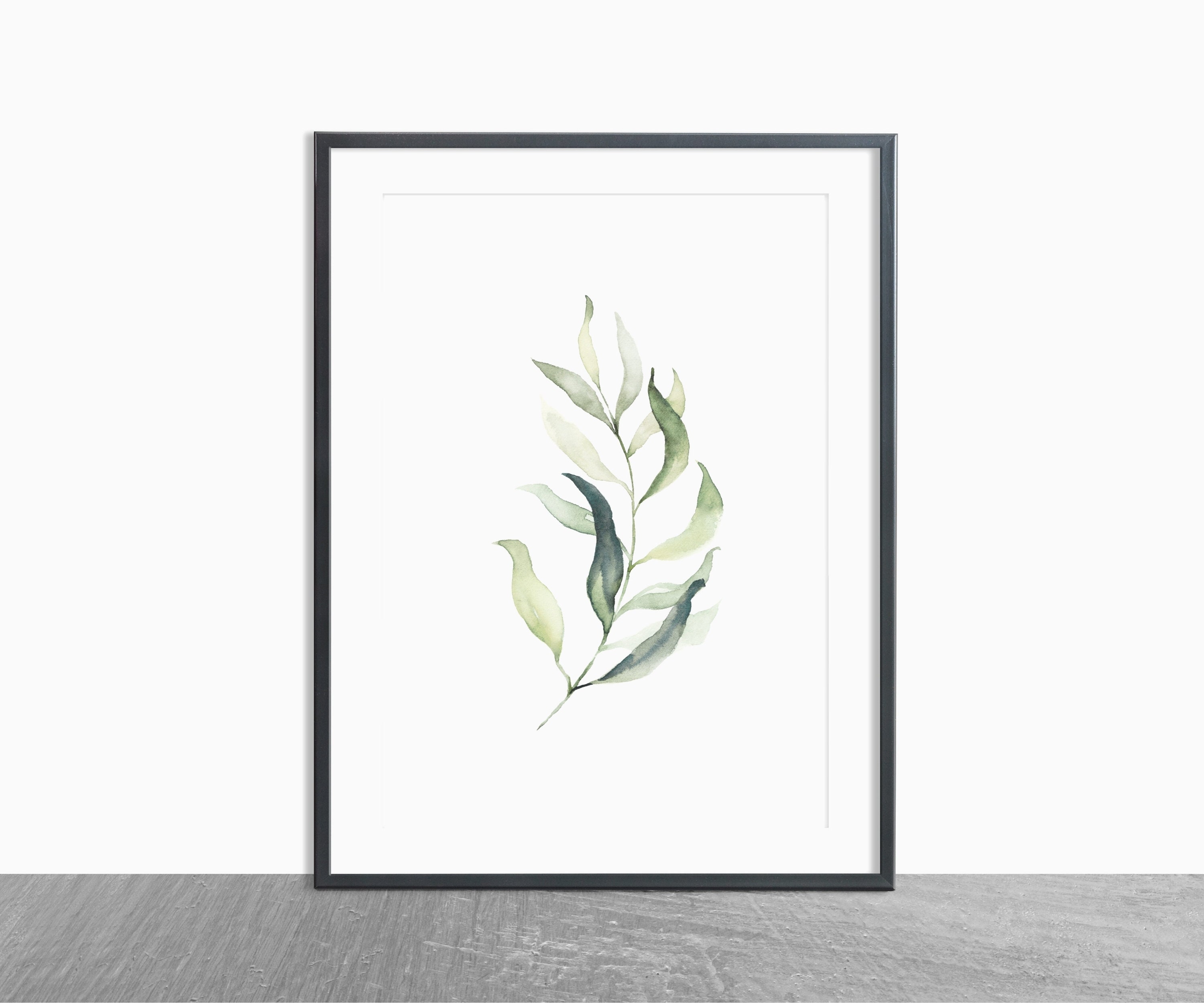 3 Eucalyptus Prints Greenery Prints Eucalyptus Set of 3 Etsy