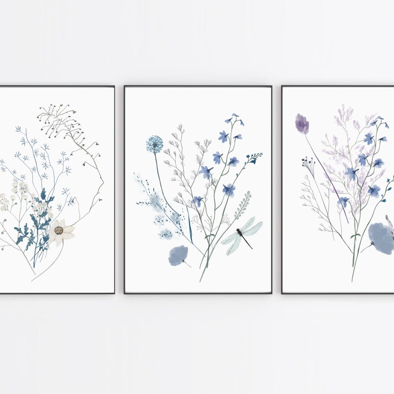 Printable Floral Art - Etsy
