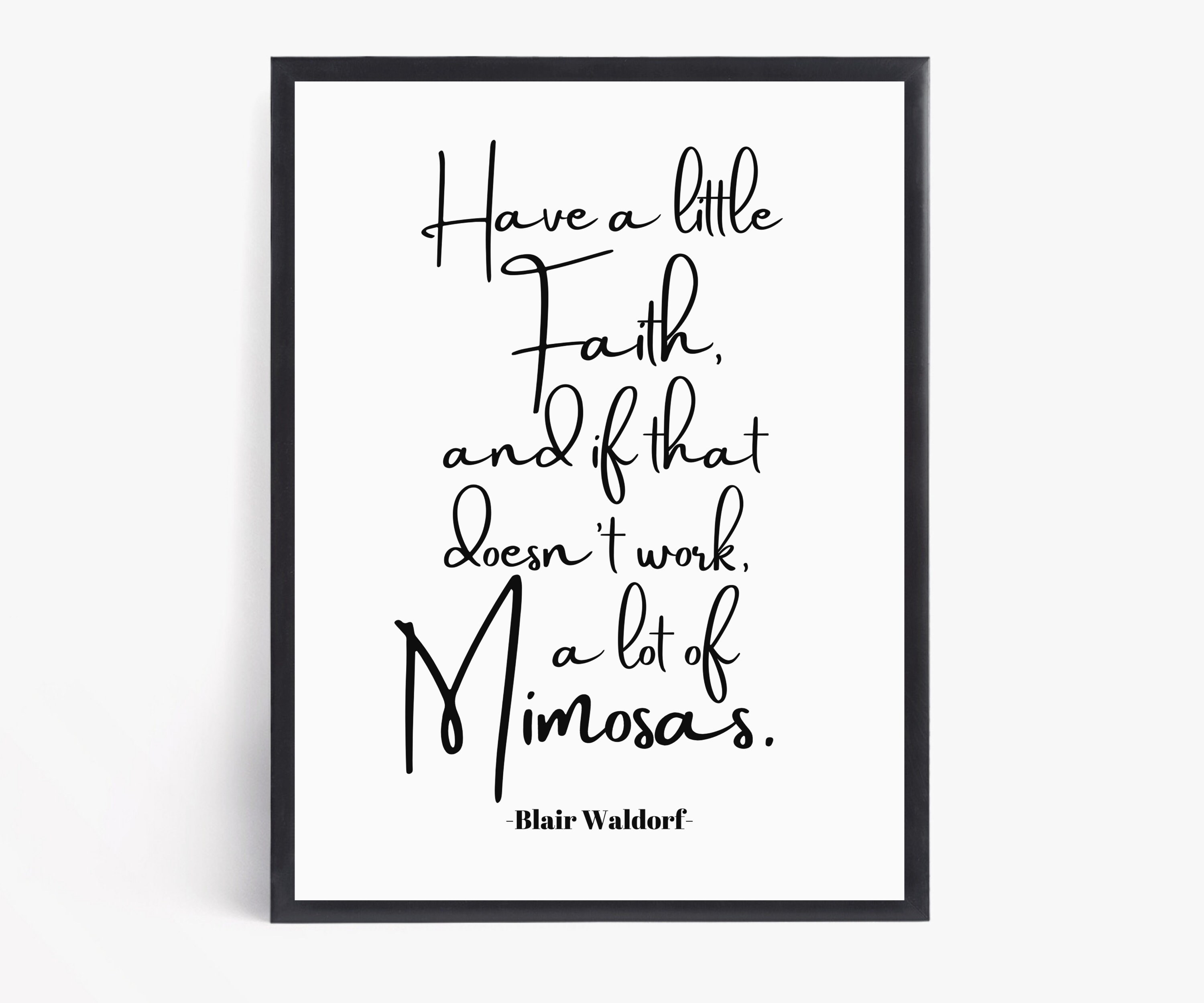 Blair Waldorf Quote Print Inspirational Poster Home Decor Etsy