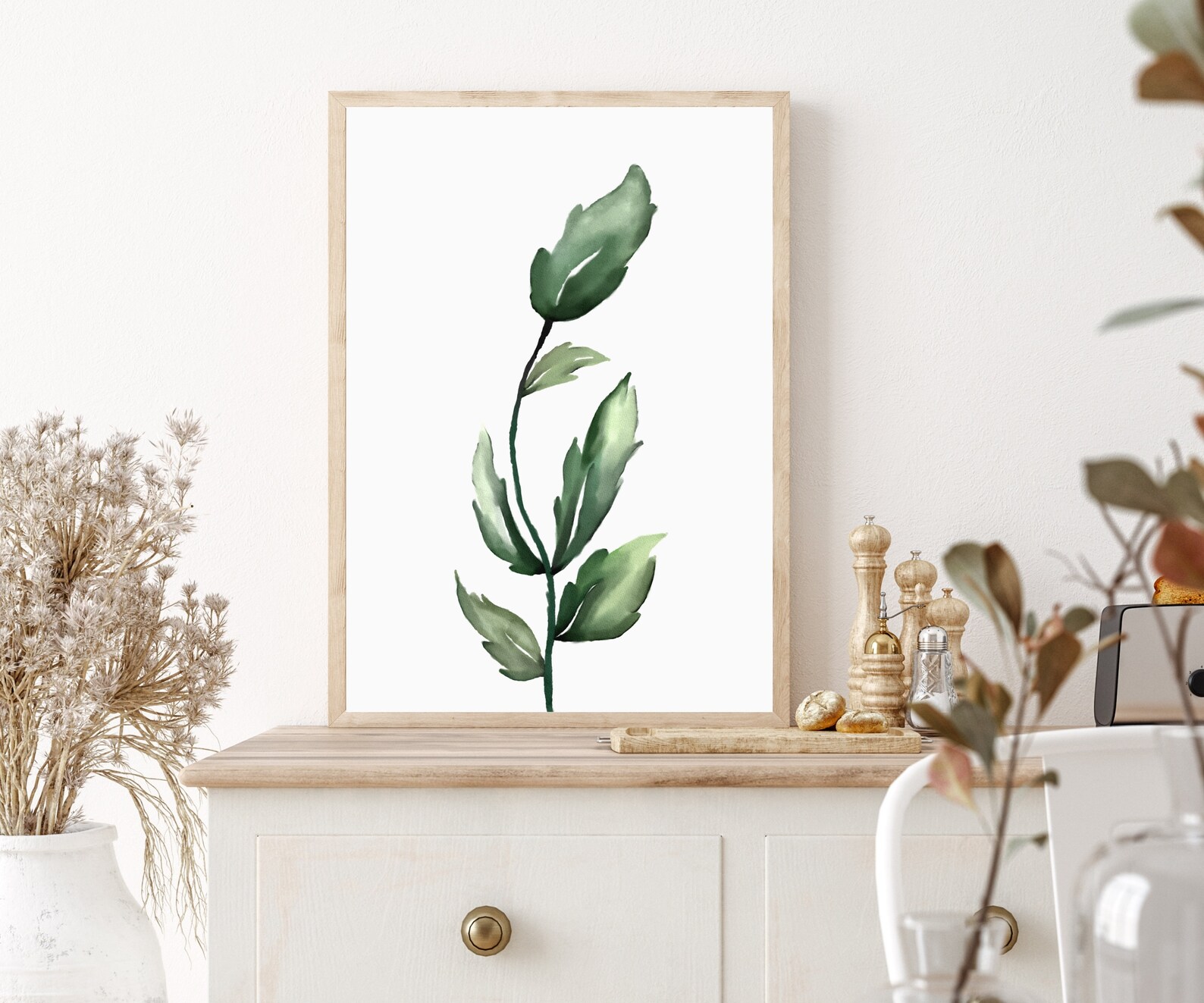 Greenery Printswall Art Etsy