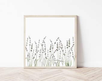 Stampa lavanda, set di stampa floreale minimalista, Wildflower,Arredamento casa colonica,Arte della parete, Stampa botanica, Arte della parete floreale, Stampa vegetale, Eucalipto