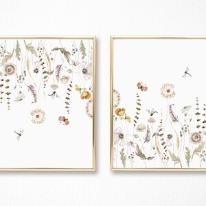 Dried Wildflower Prints - Dried Flower Decor - Floral Instant Art ...