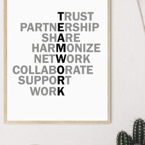 Office Print, Positive Thoughts, Motivational Poster, Housewarming Gift ...