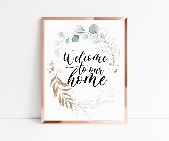 Welcome Home Printable Housewarming Gift Welcome Home Wall Art 