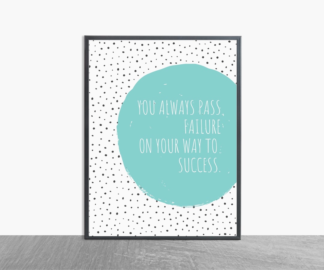 Inspirational Quote Art Print: Motivational Wall Decor (digital ...