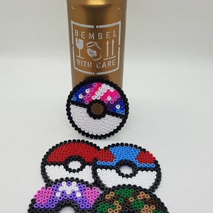 Perles de repassage Hama Pokémon Poké Balls de 1re génération Anime Couvercle en verre image 3