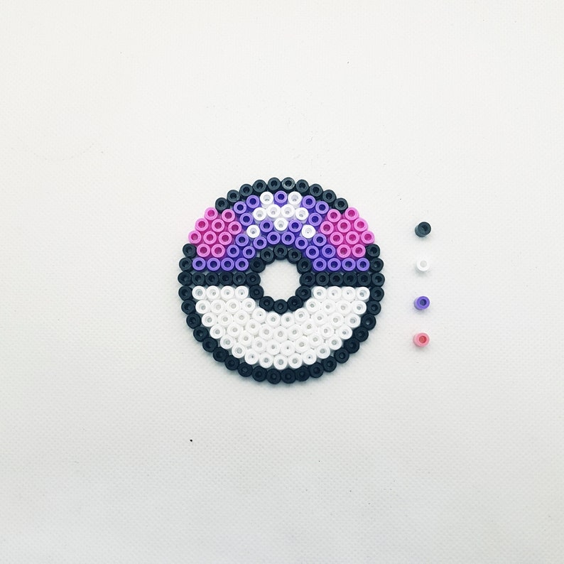 Perles de repassage Hama Pokémon Poké Balls de 1re génération Anime Couvercle en verre Meisterball