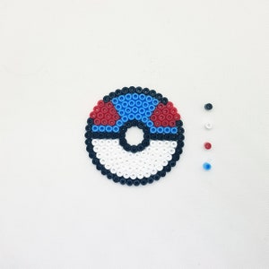 Perles de repassage Hama Pokémon Poké Balls de 1re génération Anime Couvercle en verre Superball