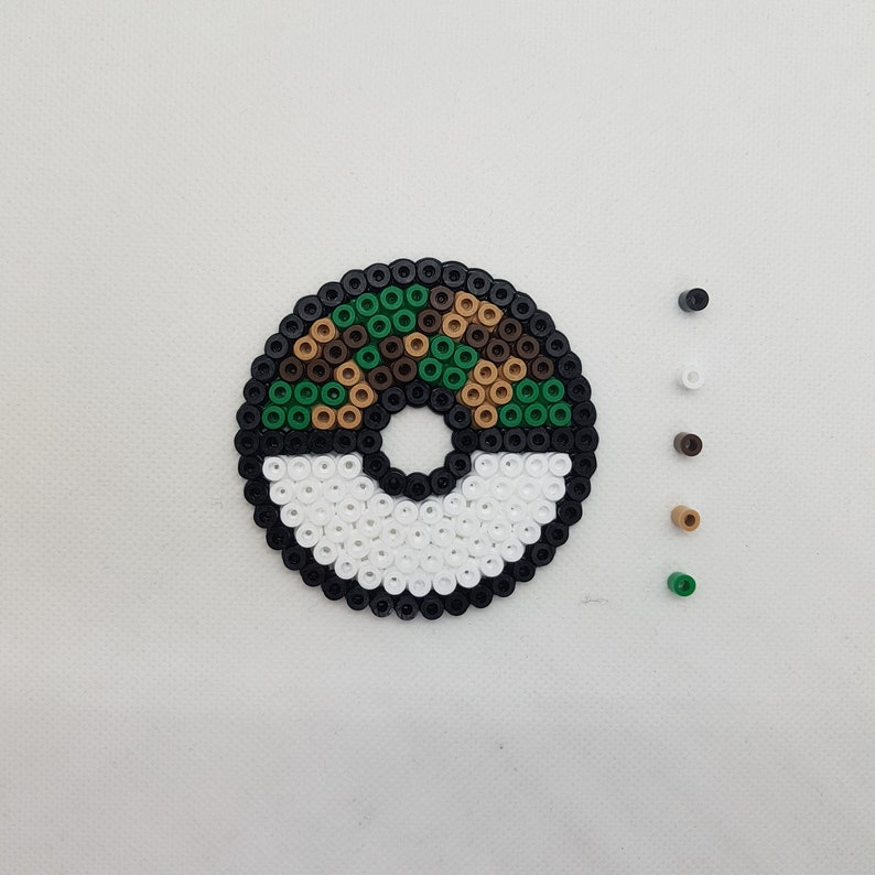 Perles de repassage Hama Pokémon Poké Balls de 1re génération Anime Couvercle en verre Safariball