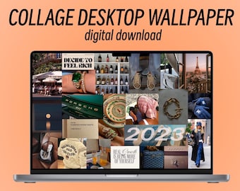 Aesthetic 2023 Collage Desktop Wallpaper, Laptop Wallpaper, Desktop Wallpaper. Aesthetic Wallpaper