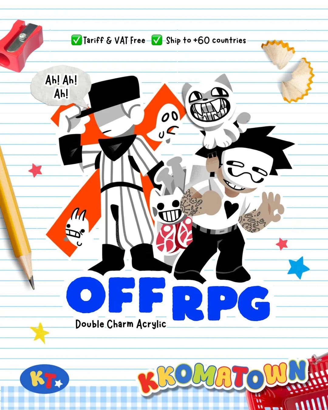 Off Rpg OFF RPG: the Batter, the Judge, Zacharie (6-7cm / 2,3-2,7 Inch ...