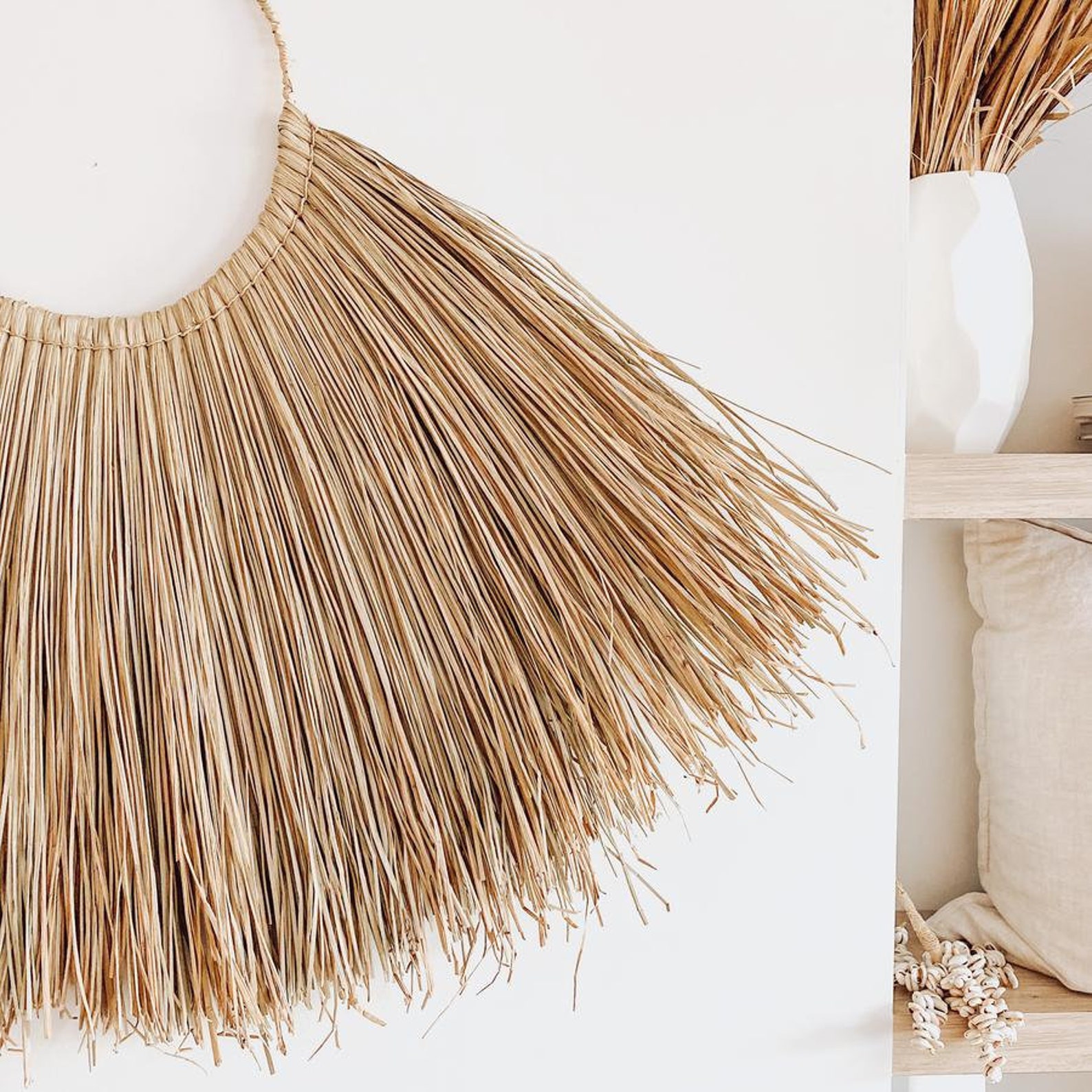 Alang Alang Seagrass Wall Hanging Wall Decor Boho Wall Etsy