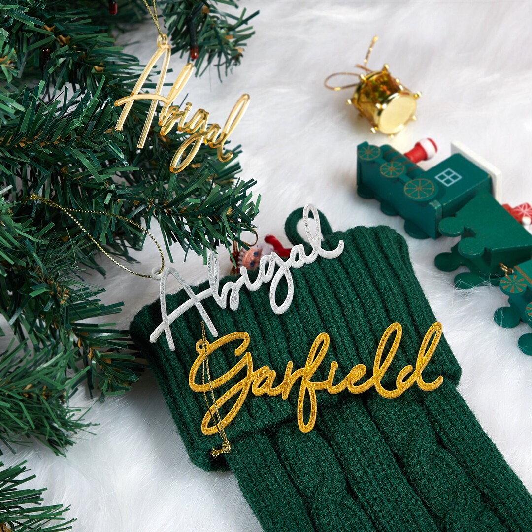 Christmas Stocking Name Tagspersonalized Stocking Tagschristmas Gift