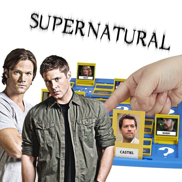 Supernatural Guess Who Game | INSTANT DOWLOAD | Customized Digital Print and Play DIY | Game Night Ideas | Wayward Spn Edition