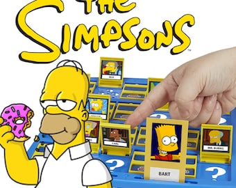 Simpsons Guess Who Game | INSTANT DOWLOAD | Customized Digital Print and Play DIY | Game Night Ideas | The Simpsons Edition