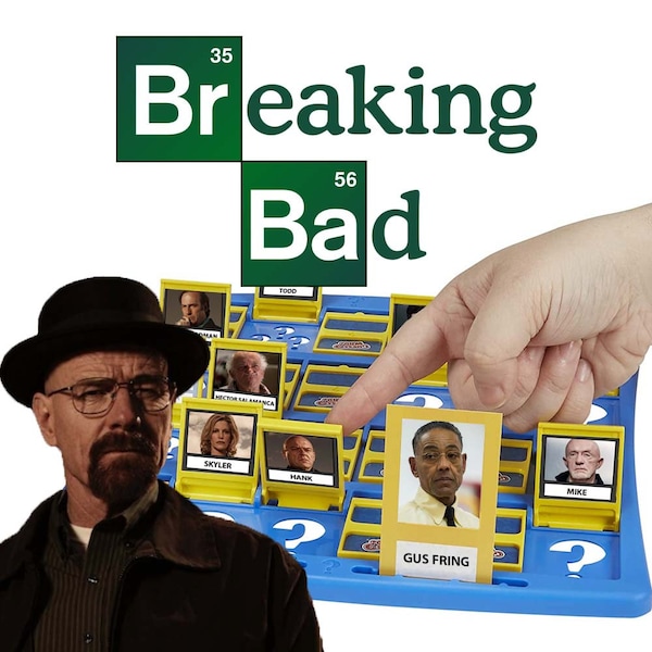 Breaking Bad Guess Who Game | INSTANT DOWLOAD | Customized Digital Print and Play DIY | Game Night Ideas | BreakingBad Edition