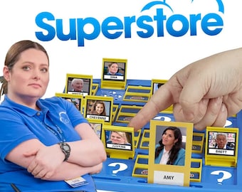 Superstore Guess Who Game | INSTANT DOWLOAD | Customized Digital Print and Play DIY | Game Night Ideas | super store edition