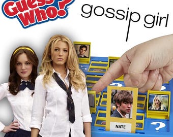 Gossip Girl Guess Who Game | INSTANT DOWLOAD | Customized Digital Print and Play DIY | Game Night Ideas | Gossip Girl xoxo Blair Serena