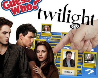 Twilight Guess Who Game | INSTANT DOWLOAD | Customized Digital Print and Play DIY | Game Night Ideas | Bella Edward Jacob Edition