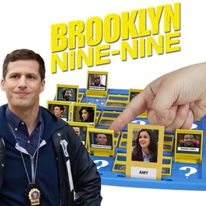 Brooklyn 99 Guess Who Game | INSTANT DOWLOAD | Customized Digital Print and Play DIY | Game Night Ideas | B99 Edition