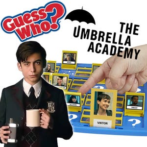 Umbrella Academy Guess Who Game | INSTANT DOWLOAD | Customized Digital Print and Play DIY | Game Night Ideas | Five Viktor Luther Edition