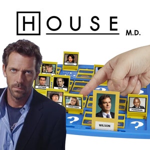 House md Guess Who Game | INSTANT DOWLOAD | Customized Digital Print and Play DIY | Game Night Ideas | House md Edition