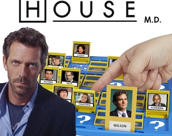 Gra House MD „Zgadnij kto to” | Wersja do druku DIY (do natychmiastowego pobrania)