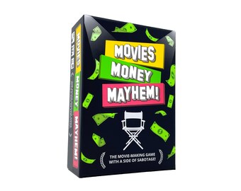 Movies Money Mayhem Card Game, Movie-Making Sabotage Party Game