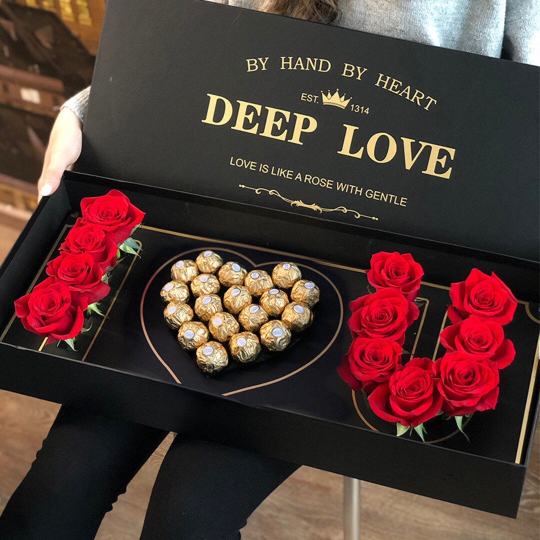 Box Of Roses Preserved Rose Box - Etsy