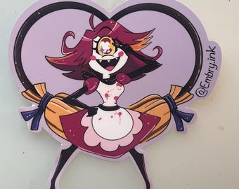 Hazbin hotel Nifty - clean it up- stickers