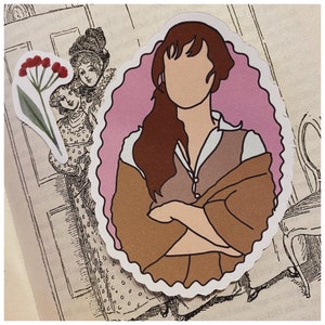 Elizabeth Bennet Matte Sticker Pride and Prejudice