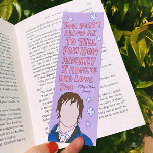 Mr Darcy Jane Austen Quotation Bookmark