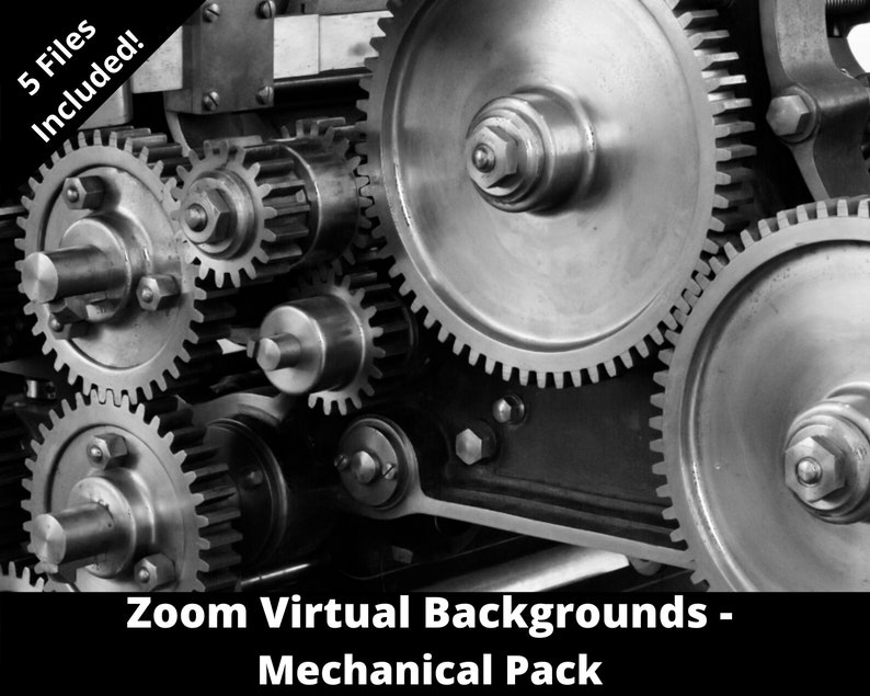 Zoom Virtual Backgrounds Mechanical Pack Etsy