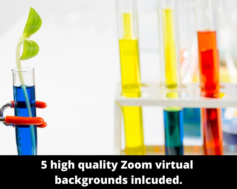 Zoom Virtual Backgrounds Chemistry Class Pack Etsy