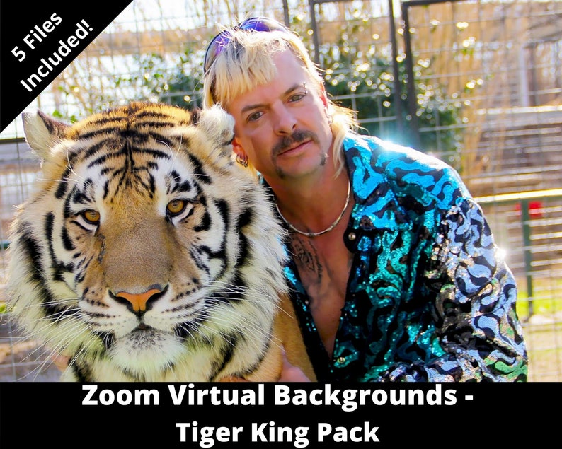 Zoom Virtual Backgrounds Tiger King Pack Etsy