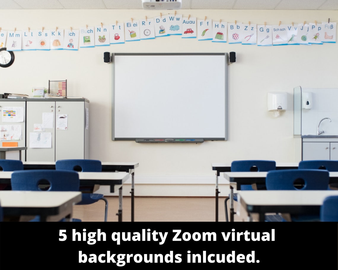 Classroom virtual background for zoom - teraasse