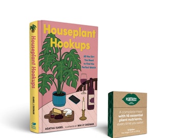 Houseplant Hookups book and Plantkiss Plant Food Bundle