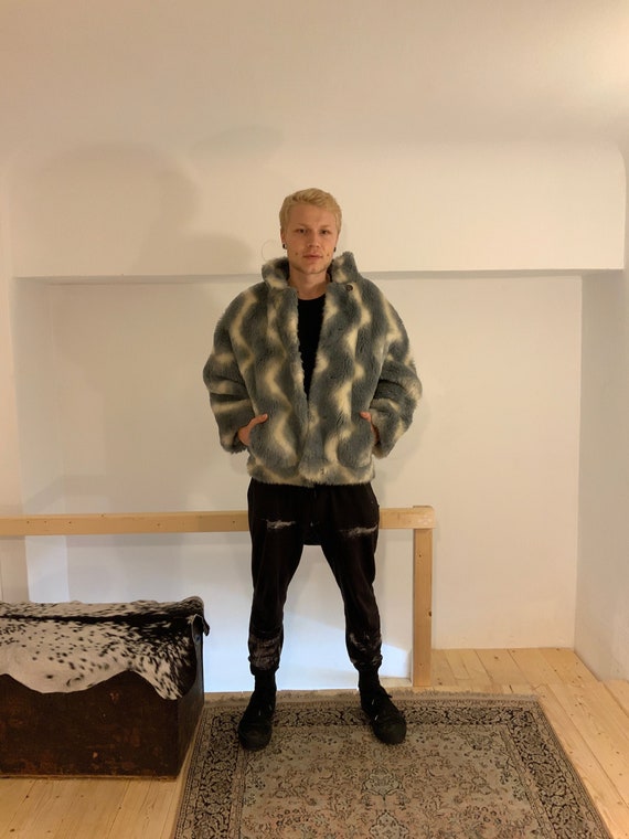 Vintage Fake Fur Jacket / Faux Fur Coat - 90's Rav